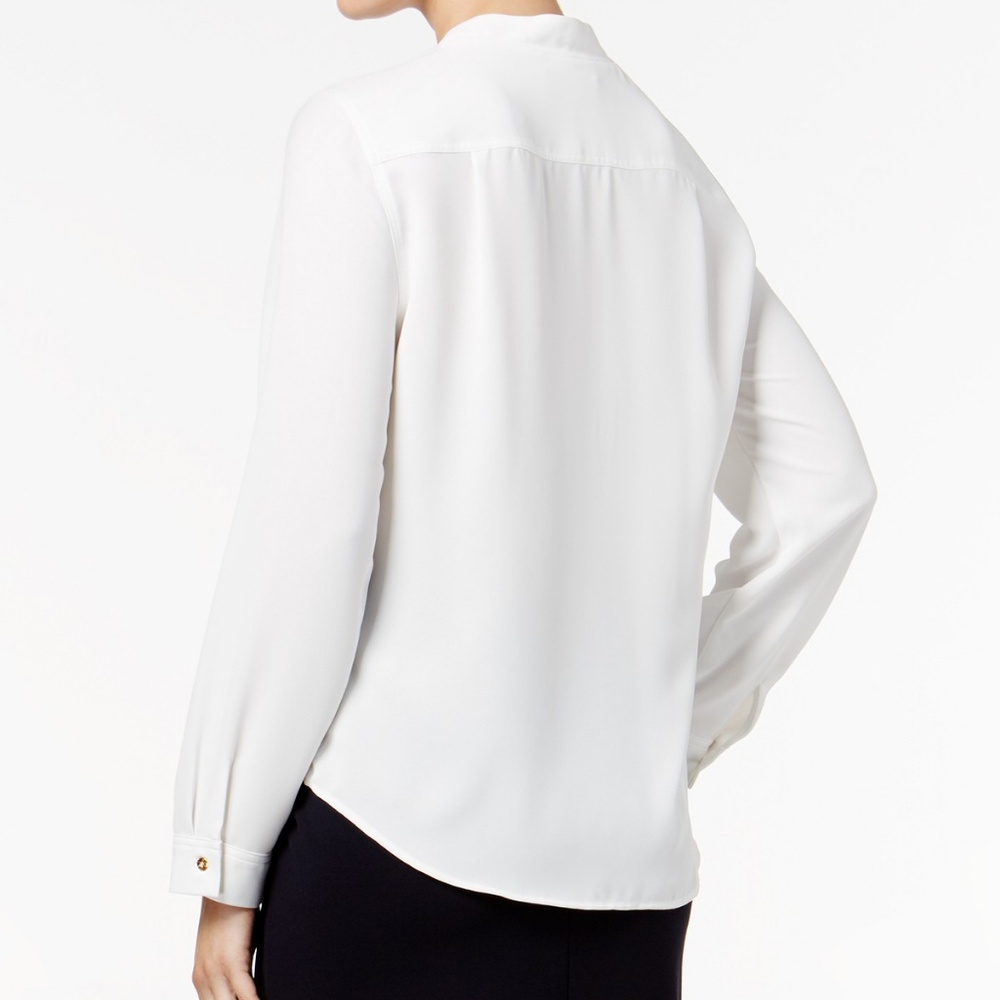 Nine West Notched-Collar Blouse Lily - Picture 3 of 3